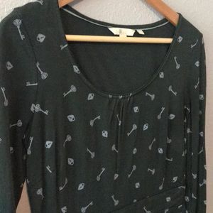 EUC Boden key & lock long sleeve dress US8R